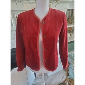 Vintage rust colored Cordorouy Jacket,  Size Small?